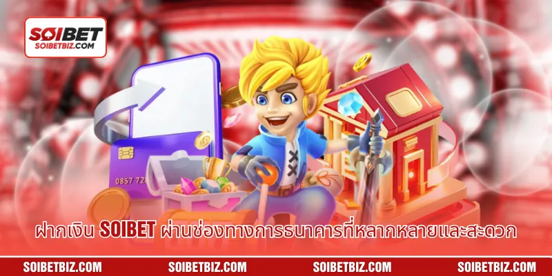 ฝากเงิน Soibet ผ่านช่องทางการธนาคารที่หลากหลายและสะดวก