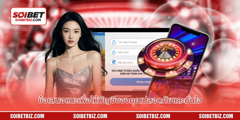 ข้อเสนอแนะเพื่อให้บัญชีของคุณปลอดภัยและมั่นใจ